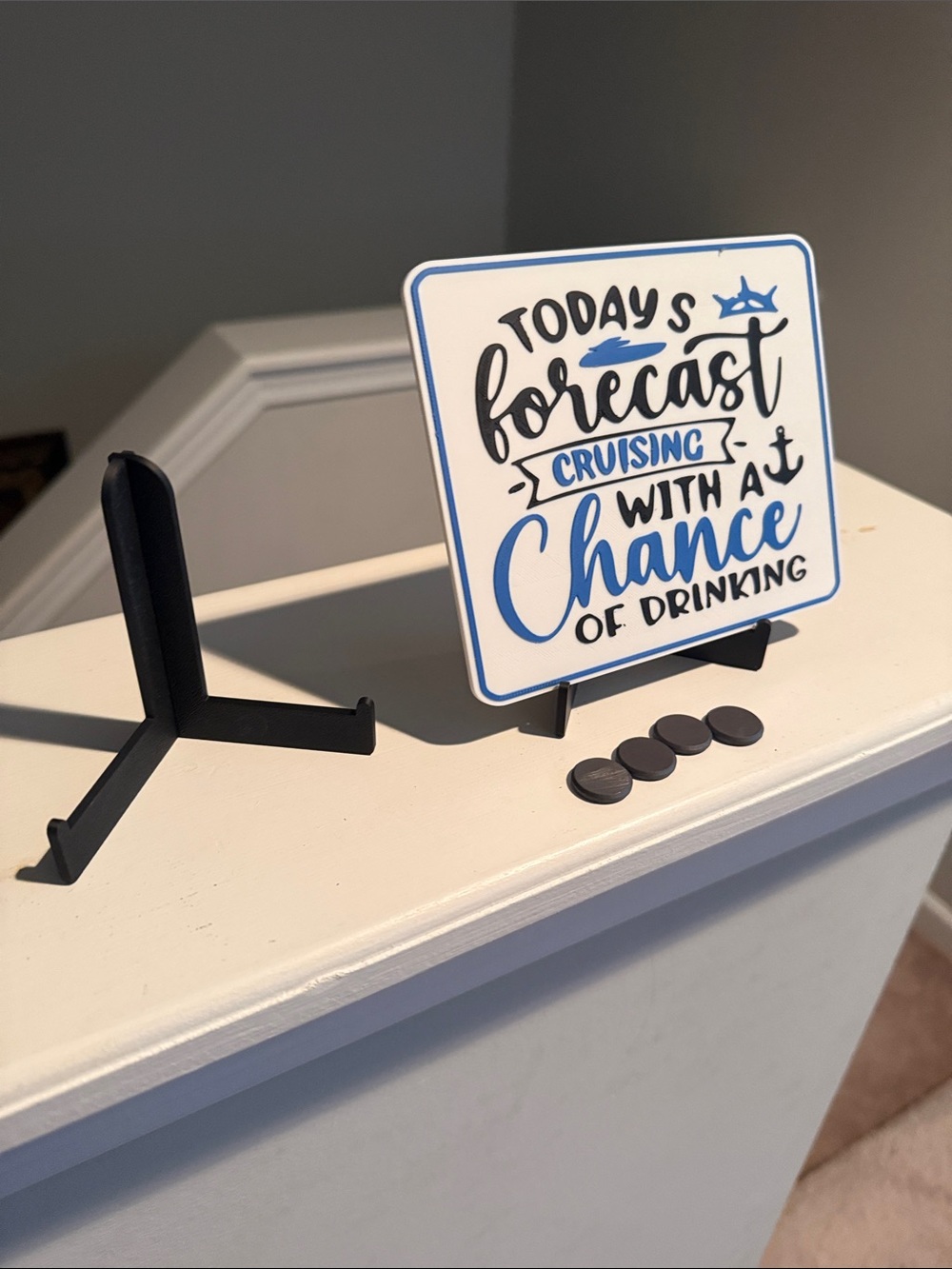 Funny Nautical Quote Sign - Blue & Black - Picture 3 of 3